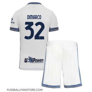Inter Milan Federico Dimarco #32 Replik Auswärtstrikot Kinder 2024-25 Kurzarm (+ Kurze Hosen)